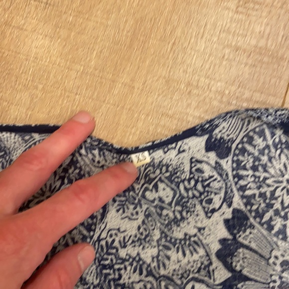 Gorgeous wrap navy print maxi dress boho - Picture 4 of 5